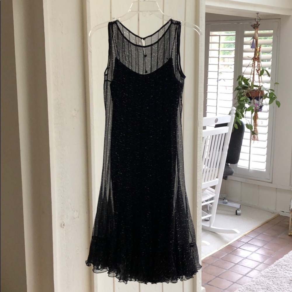 Teri John sleeveless black dress